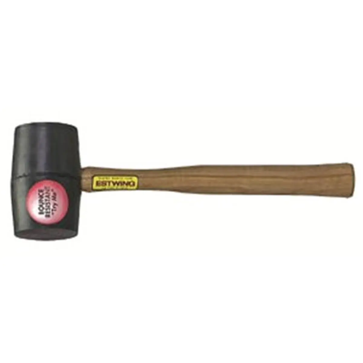 Estwing 31121 18oz Deadhead Rubber Head Wooden Hammer Mallet, Straight Grip, 14" Overall Length Hickory Handle for Soft Surfaces Hammering