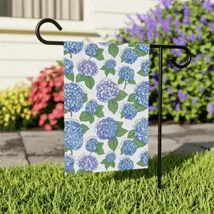 Slightly S^btle Hydrangeas Garden Flag Funny Political Yard Sign Anti Tr^mp Banner Outdoor Decor Gift For Gardener Homewarming Accent