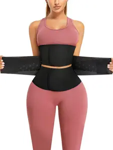Women's Velcro Waist Trainer Trimmer, Comfortable Latex Waist Cincher, Breathable Tummy Control Shaper for Daily Gym, Workout Band, Waist Trimmer Belt