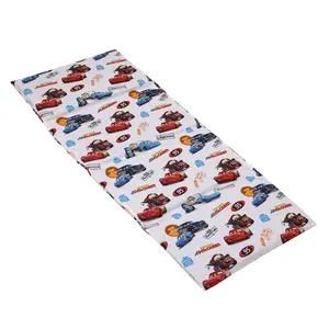 Cars Radiator Springs White, Blue, and Red Lightning McQueen and Tow-Mater Preschool Nap Pad Sheet