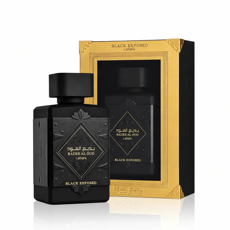 Lattafa Badee Al Oud Black Exposed For Men 3.4 Oz Eau De Parfum Spray