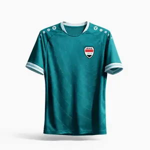 2026 Iraq National Soccer Team Style Jersey Home Shirt, Patriotic Football Jersey, All Over Print Unisex Soccer Jersey, Sports Fan Apparel Top
