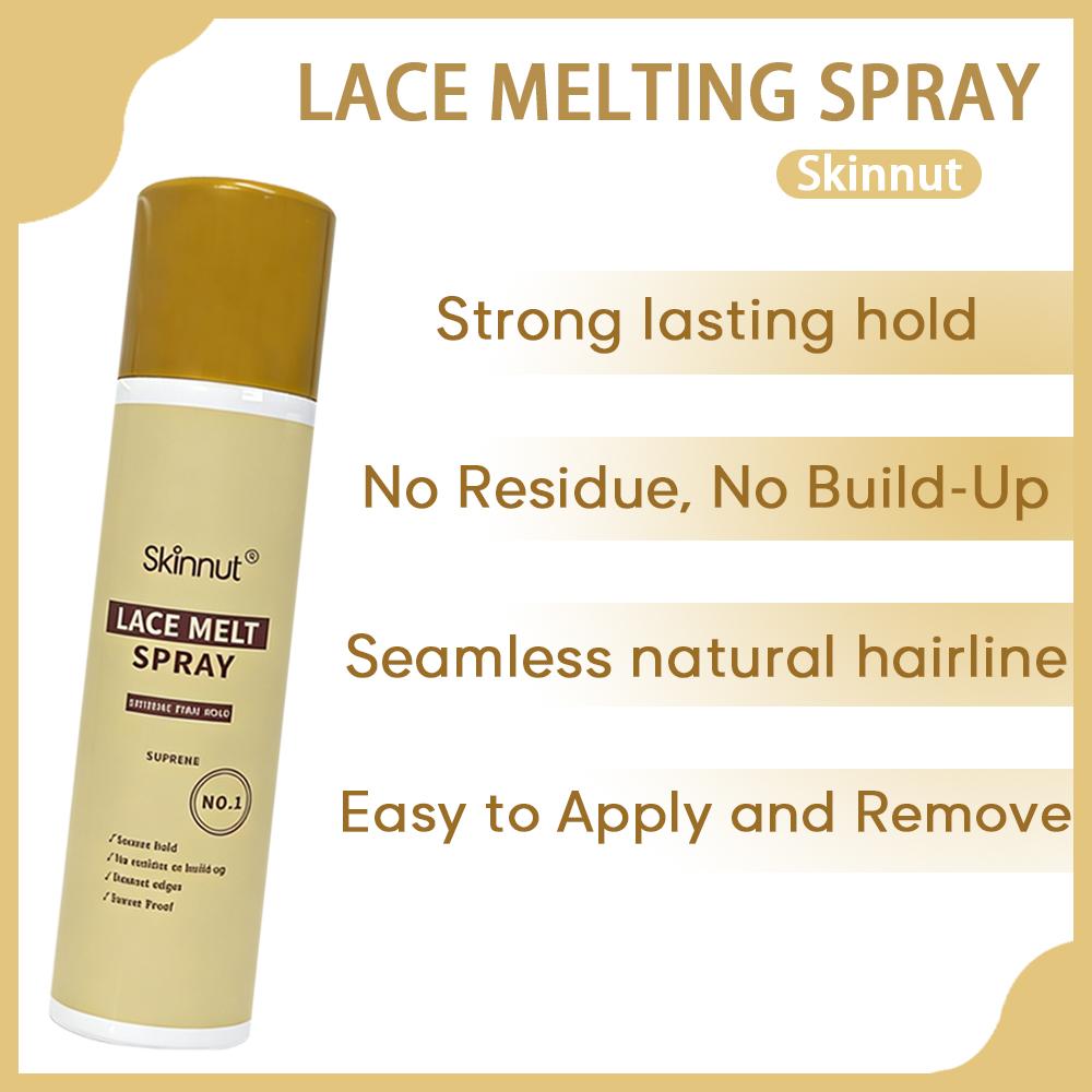 Lace Melting Spray And Holding Spray, Extra Hold Melting Spray for Lace Wigs, Strong Natural Forming Hold with Fast Drying/No Residue, 5.07 FL OZ 150 ML