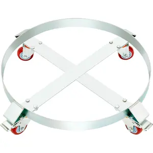 VEVOR 2PCS 55 Gallon Heavy Duty Drum Dolly, TikTokShopBlackFriday, 1000 lbs Load Capacity, Barrel Dolly Cart Drum Caddy, Non Tipping Hand Truck Capacity Dollies with Steel Frame 4 Swivel Casters Wheel, for Drum Handling