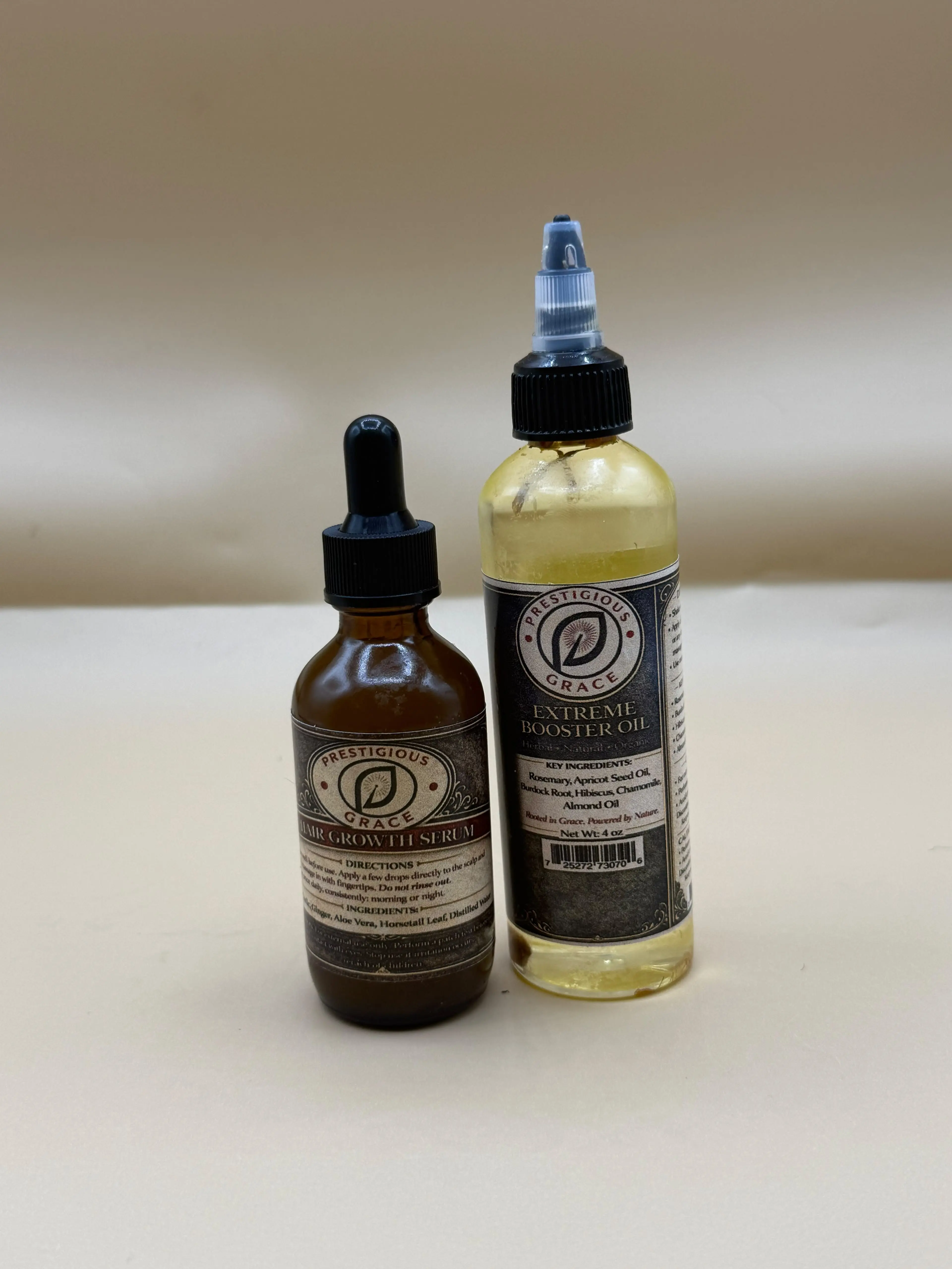 Prestigious grace set hair serum + hair  extrem booster oil