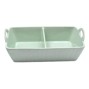 Temp-tations Carved Willow 11x7 Everyday Essential Divided Baker