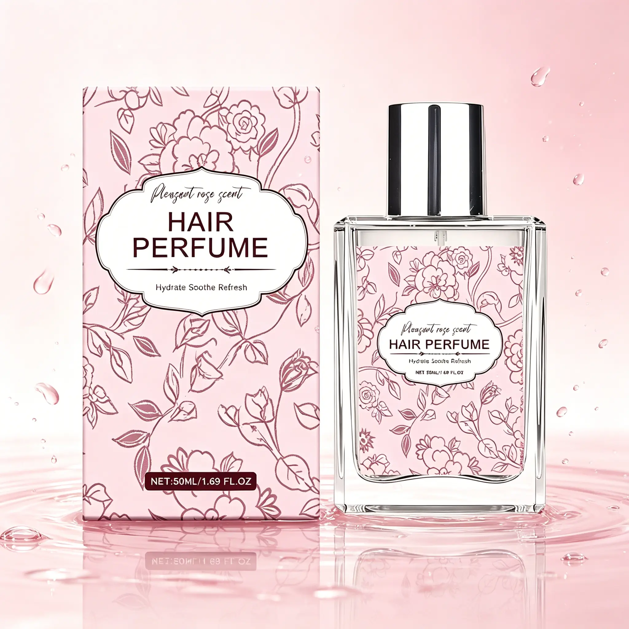 Hair Perfume 50ml – Hydrating & Refreshing Hair Mist, Light Scent for Soft, Fresh-Smelling Hair Daily