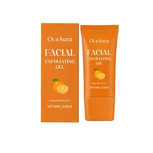 OCEAURA Facial Exfoliating Gel Salicylic Acid Deep Cleansing Vitamin C Brightening Gentle Exfoliator Gel Mild Exfoliant Chemical Exfoliant Face Exfoliator