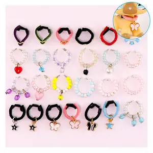 Mini Pet Shop Accessories Sets for Action bobble-head Pets Toys,Include Collar Necklace Glasses Headband Bow Scarf Hat Clothes Dress Food