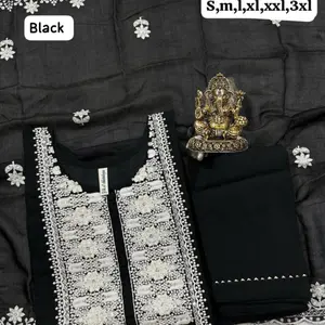 HEAVY MASLIN LAKHNAVI HAND WORK KURTI SETS