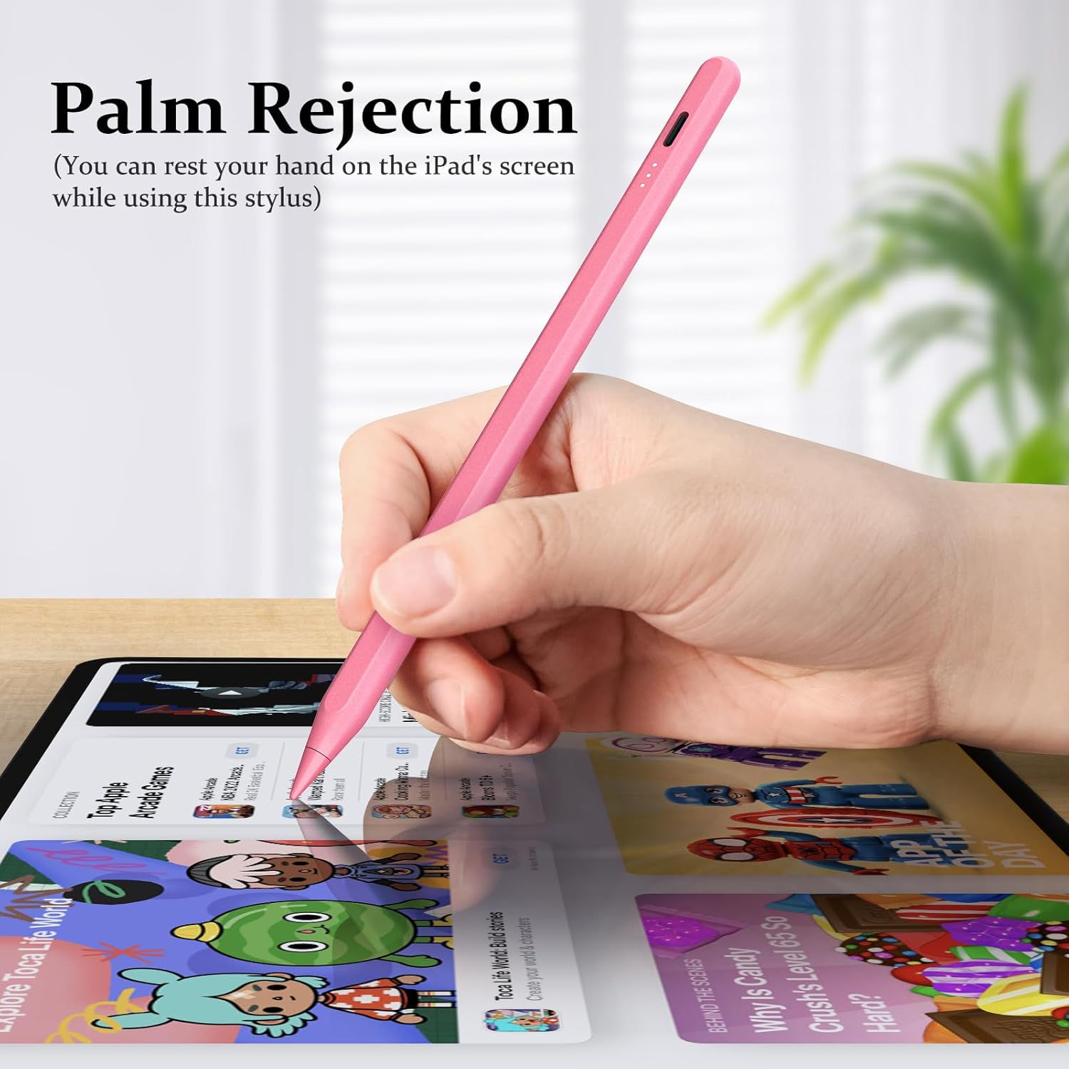 2025 gift ideaStylus Pen for iPad,  Super Fast Charge Max 8H Using Time Stylus with Palm Rejection, Tilt Sensitivity, Compatible with 2018- 2025 iPad Air 3/4/5/6/7, iPad Mini 5/6/7, iPad 6/7/8/9/10/11, iPad Pro 11"/12.9"/M4