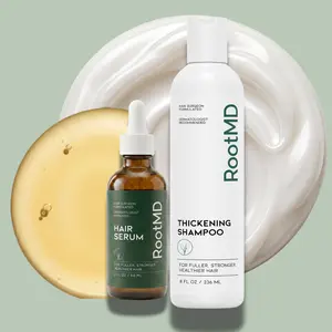 RootMD Rosemary Hair Thickening Bundle - Daily Rosemary Oil, Hair Serum & Shampoo Set