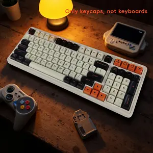 123/150-key large carbon three-tone simple keycap, Gaming Keyboard Accessories, original factory/ASA height compatible with most 61/87/96/98/104/108 keyboards. This product is a keycap, not a keyboard