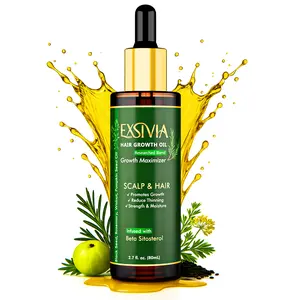 EXSIVIA Hair Growth & Strengthening Oil 80ml Infused with Beta-Sitosterol & Rosemary CO₂ for All Hair Types - Moisture Hydrating & Root Enhancer Formula outdoorfun