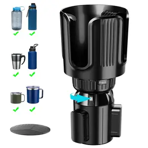 Cup Holder Expander For Car,Adjustable Car Cup Holder Expander All Purpose Cup Holder for Car with Rubber Hold 2.9"-4" Large Bottles Mugs Food Drink Compatible With 10-40 oz Bottles