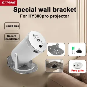 DITONG Wall Mount Projector Stand for HY300 Pro & HY320mini Sturdy Durable Metal Bracket with Secure Installation and Free Gifts