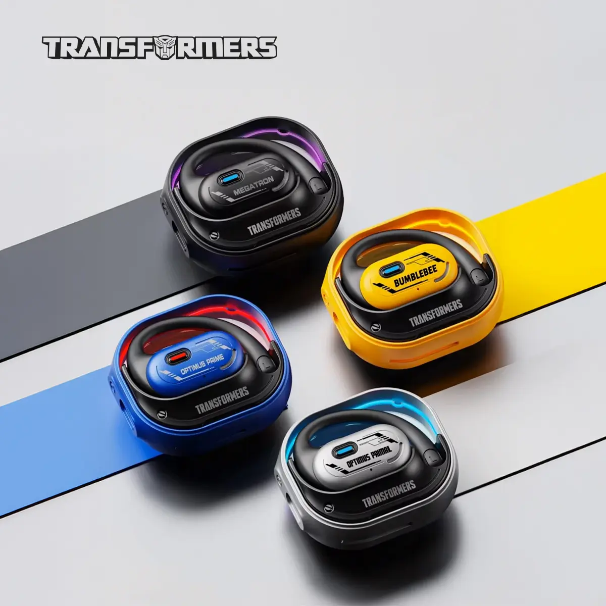 Transformers T15 Open Ear Wireless Bluetooth Earbuds HiFi Sound Sports Earphones Headphones TWS Water Resistant