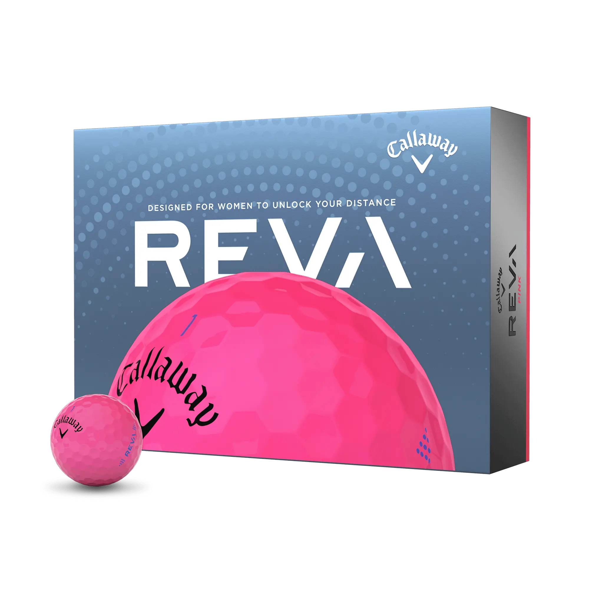 Callaway Golf REVA Pink Golf Balls, Golf Equipment, Longer Shots Callaway Golf REVA Pink Golf Balls, Golf Equipment, Longer Shots