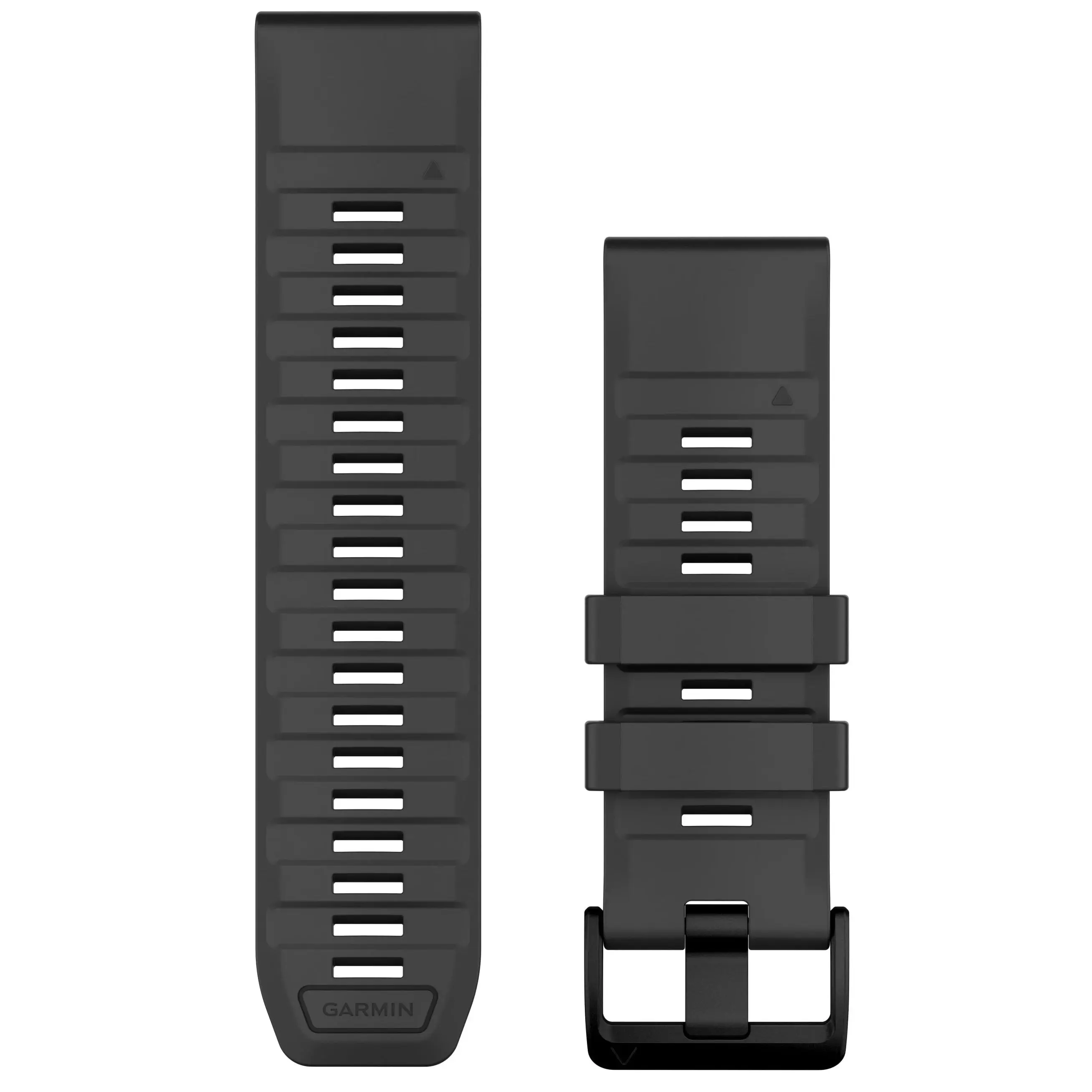 Garmin QuickFit 26 Interchangeable Watch Band - 26mm Graphite Silicone Strap with Secure Buckle, Tool-Free Swap (010-13393-07), Fashion Accessory, None, No Tools Required