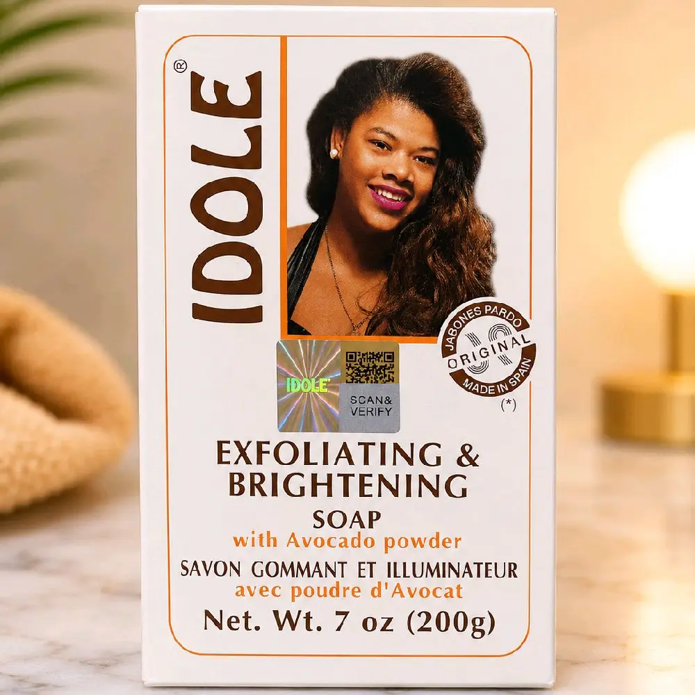 IDOLE Exfoliating & Brightening Soap with Avocado Powder – 200g (7 oz)