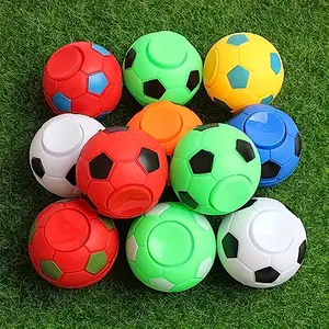 10-pack football finger spinner stress relief toys, colorful rotating ball design