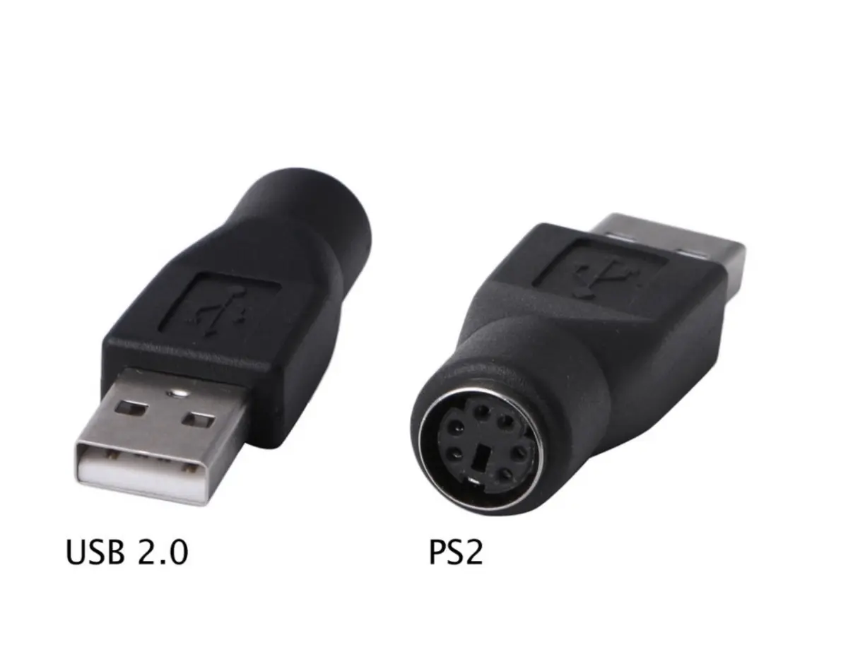 Sanoxy SANOXY-VNDR-PS2-USB-blk Replacement PS&2 Female to USB Male Passive Adapter for Keyboard & Mouse, Black