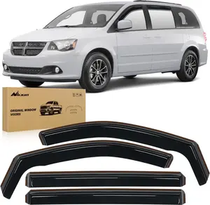 Nilight in Channel Rain Guards for Grand Caravan 2008-2023, Chrysler Town Country 2008 2009 2010 2011 2012 2013 2014 2015 2016, Volkswagen Routan 2009-2012 Window Deflectors, Vent Window Visors-4PCS Vehicle Replacement dealsforyoudays
