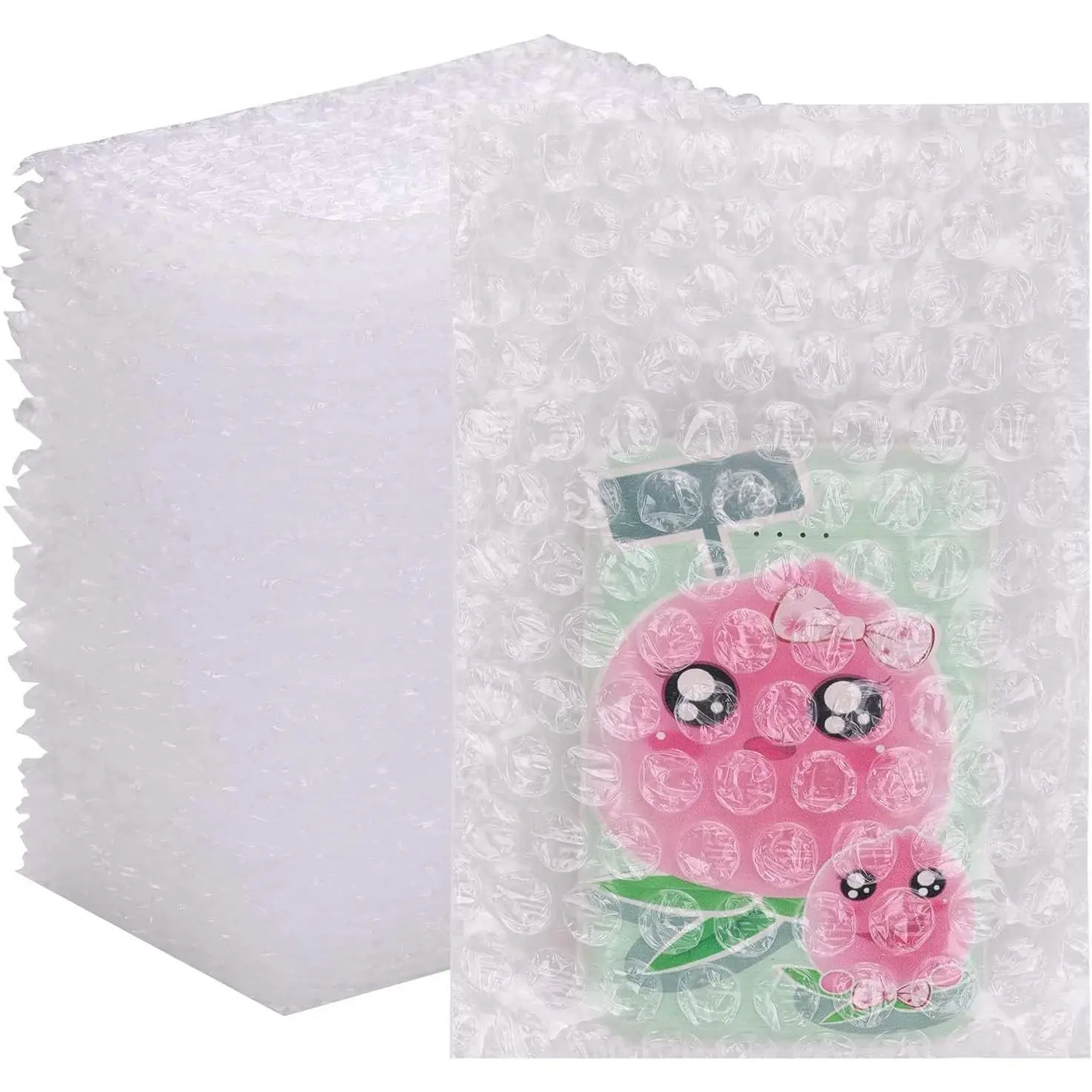 200 Packs 4x6 Inch Clear Bubble Pouches, Double Walled Bubble Cushioning Bags, Thickening Shockproof Foam Bags for Moving, Shipping, and Storage