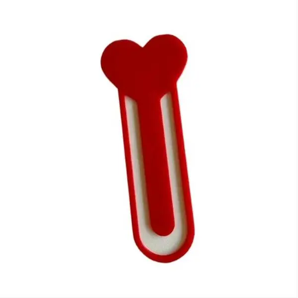 Set of 4 Heart-Shaped Bookmarks