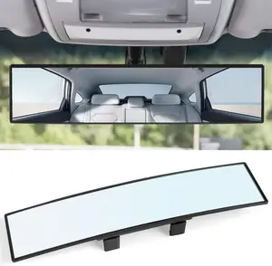 Rear View Mirror, 12 Inch Universal Wide Angle Rear View Mirror Accessories Panoramic Convex Clip-on for Cars, SUVs, Trucks, Vehicles Rearviewmirrors
