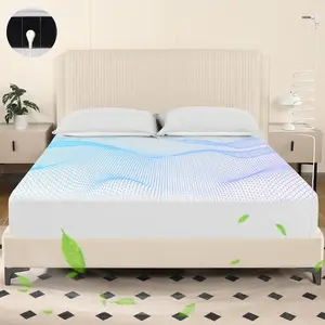 Grounding Sheets  Size, Grounded Fitted Bed Sheet 10% Pure  Fiber + 90%  Cotton Bed Grounding Kit with grounding Cord for Improved Sleep & Wellness (White,- 80"x78"x15")