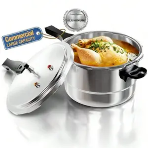 WantJoin 4Qt Aluminum Pressure Cooker, Pressure Pot,Compatible With Both Gas And Induction Stoves, Comes With A Release Valve And Multiple Protections, Plus A Canning Rack Cookware