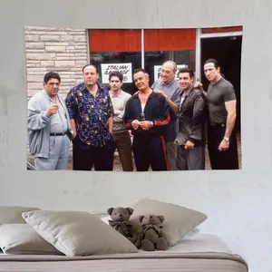 The Movie Sopranos Tapestry - 40x60 Inch Gangster Tv Series Wall Art for Bedroom, College Dorm, and Home Decor - Decorative Hanging Banner Flag Poster