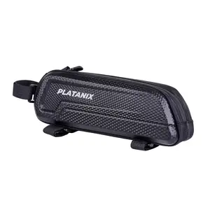 PLATANIX A5 EVA Hard Shell Bike Top Tube Bag for Road & MTB, Waterproof Front Frame Phone Storage Pouch, Bicycle Bag, Bike Accessories