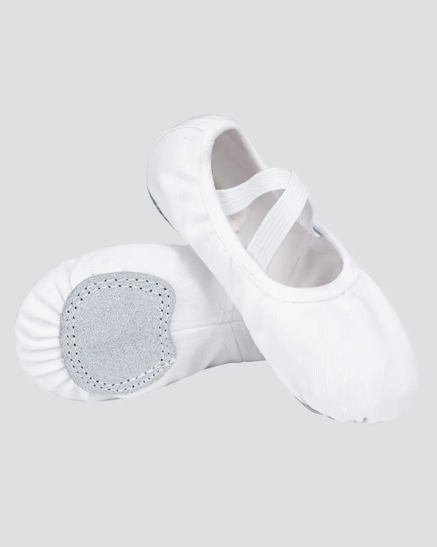 Canvas Ballet Shoes for Toddler Girls & Little Kid, Flexible Slip On Split-Sole Dance Slippers for Young Dancers, Breathable with a Snug Fit, Durable, Girl-Specific, Breathable Soles, Ballerinashoes
