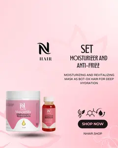 SET MOISTURIZER AND ANTI-FRIZZ Smoother Hydrate Moisturizing Hydrating