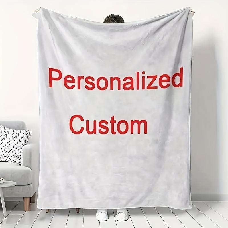 Custom Printed Blanket for Men Women Warm Cozy Fluffy Throw 40x50 Inches Multi-size FallFreshness 100% Polyester Soft Comfortable