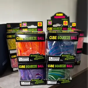 Cross-Border Popular Stress-Relief Cube Squishy Toy Maltose Ice Cube Large Sensory Toy Tpr Stress-Relief Venting Toy