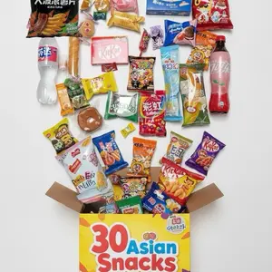 Asian Snack Favorites - 30 Asian Assorted Snack Box Variety Gift Multipack