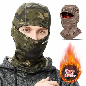 1pc, Tactical camouflage warm head cover, Outdoor winter warm full-face mask, Suitable for hiking, Hunting, and airsoft sports, Windproof and breathable