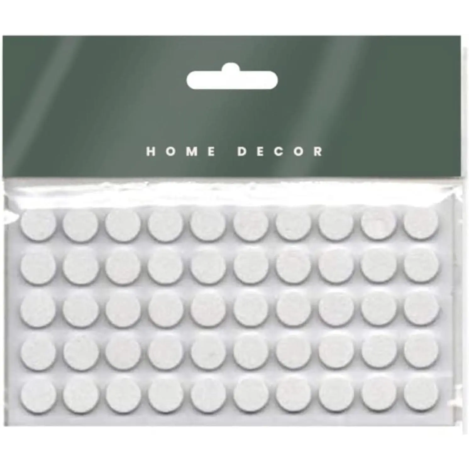 Cabinet Bumpers Kitchen Cabinet Door Bumpers Sound Dampening Rubber Bumpers Made of Soft Eva Rubber for Quiet Drawer Close Anti Slam Cushion 10 mm (50 pcs, White)