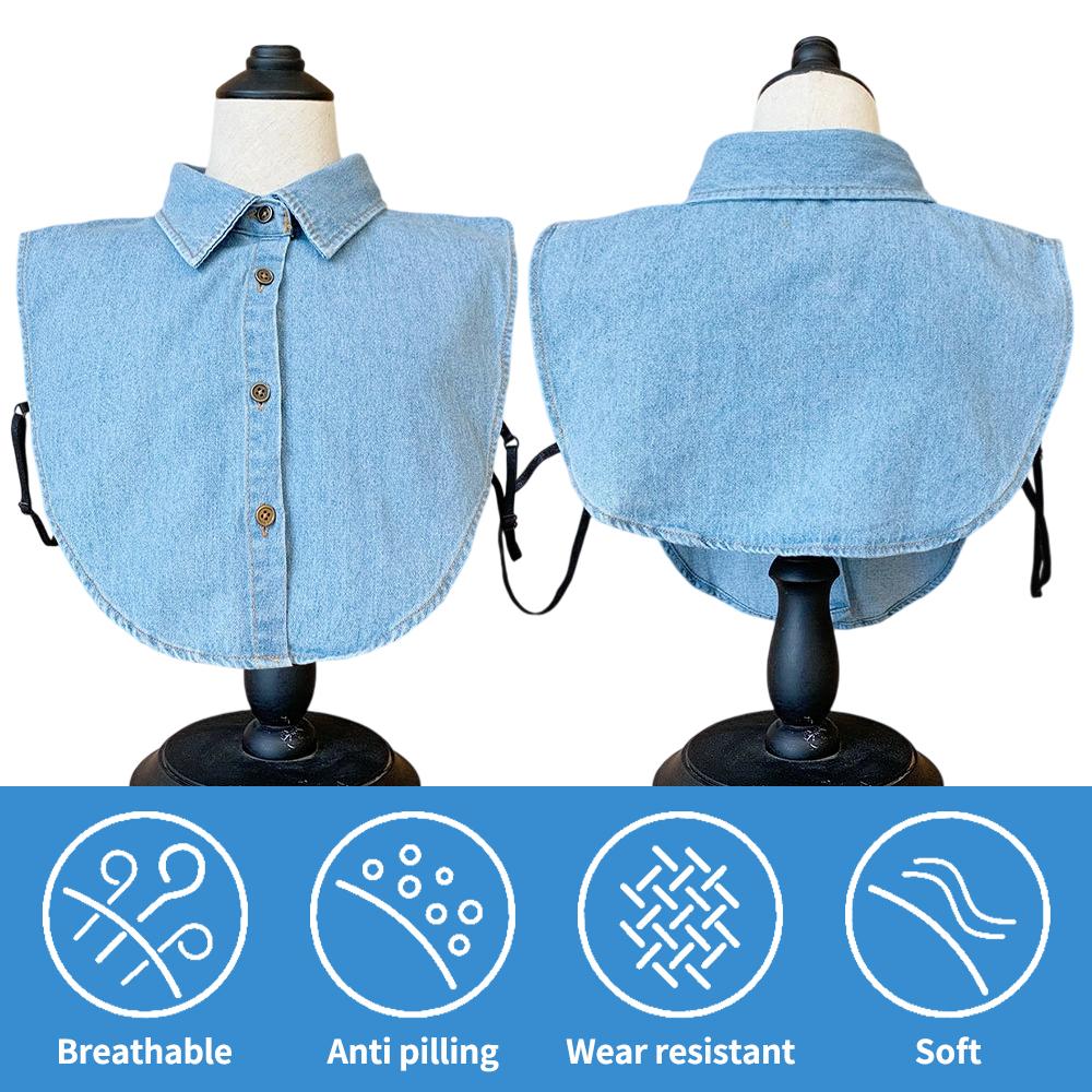 4pcs Lightweight Commuting Shirt Fake Collar Fashion Ladies Decorative Shirt Fake Collar Casual Versatile Soft Thin Ins Simple for Business Activities Wedding Banquet