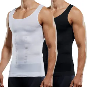 Men BodyShaper Vest Gynecomastia Compression Shirts Tummy Control Shapewear Moobs Undershirt Body Shaper