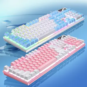 YINDIAO Keyboard Gaming Wired Keyboard, Computer Office Accessories, Low Profile Gamer Keyboards W/ Numpad