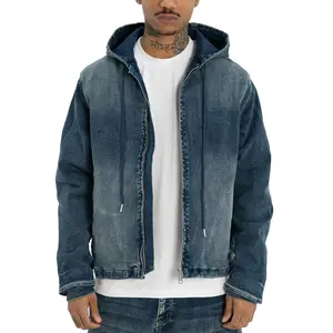 Pro Club Men's Heavyweight Denim Zip-Up Jacket