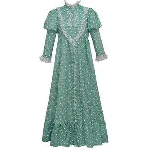 Regan Teresa MacNeil Cosplay Costume The Exorcist Puffy Floral Dress Nightgown Halloween Dress