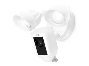 Ring Floodlight Cam Wired Plus with Motion-Activated 1080p HD Video - White  B08F6GPQQ7