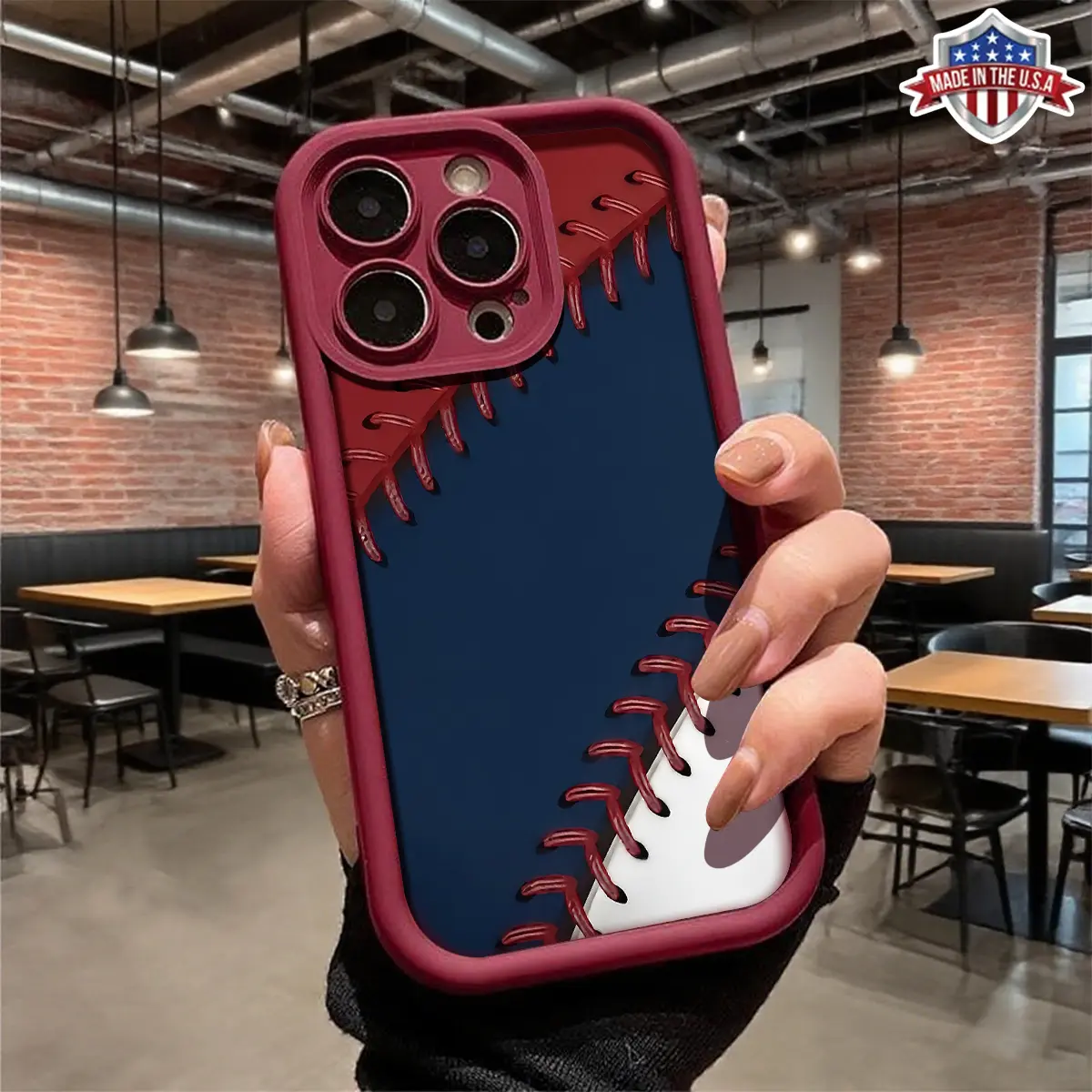 Cool Baseball Stitch Aesthetic Smartphone Casing for iPhone 17,16,15,14 Pro Max,13,12,11,XR,XS Plus - Air Slim, Lightweight, Shockproof, Anti-Drop, Durable TPU Cover for Cellphone Safety & Protection