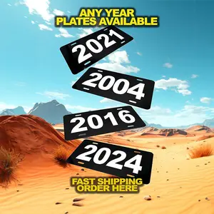 Year Plates - Placas de Año cualquier año, License Plate truck accessories, Car tags, front license plate for trucks, custom license plate