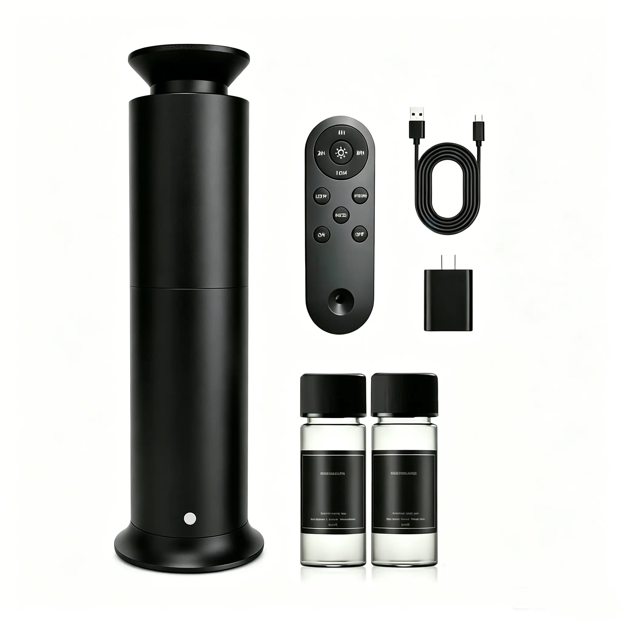 Melancholy Air 1 Exploration Set Aroma Diffuser-Humidifier - Cool Air Diffusion Tech, Rechargeable Battery, 2 Premium Luxury Hotel Fragrances, 30ml Essential Oil